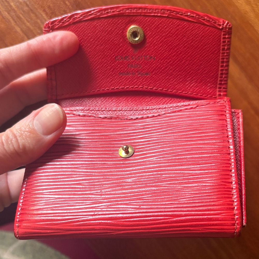 Louis Vuitton Red Epi Rosalie Coin Purse / Wallet - Picture 3 of 6